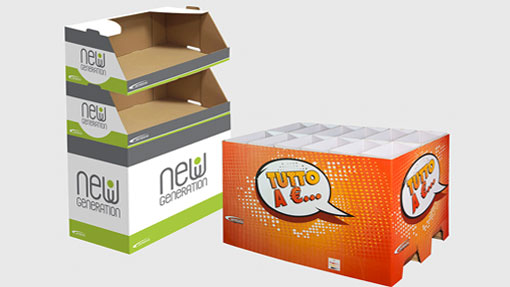 Espositore prodotti grande distribuzione