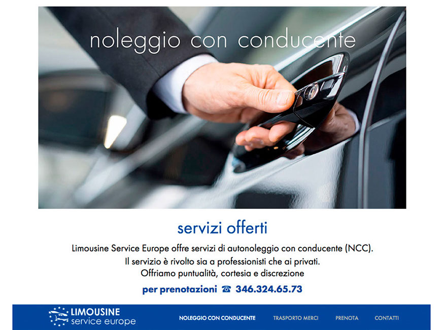 sito Limousine service europe