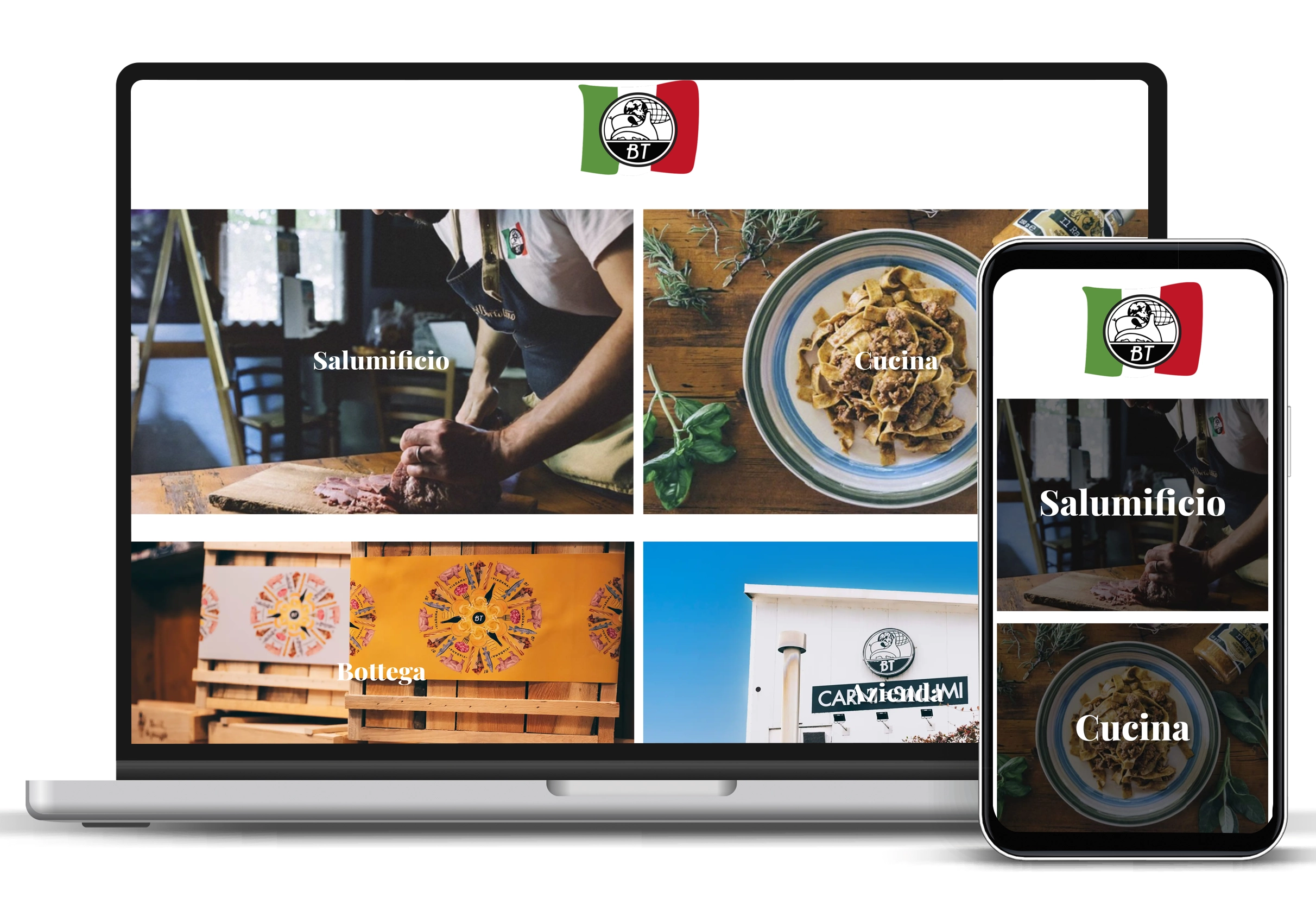 mockup sito BT