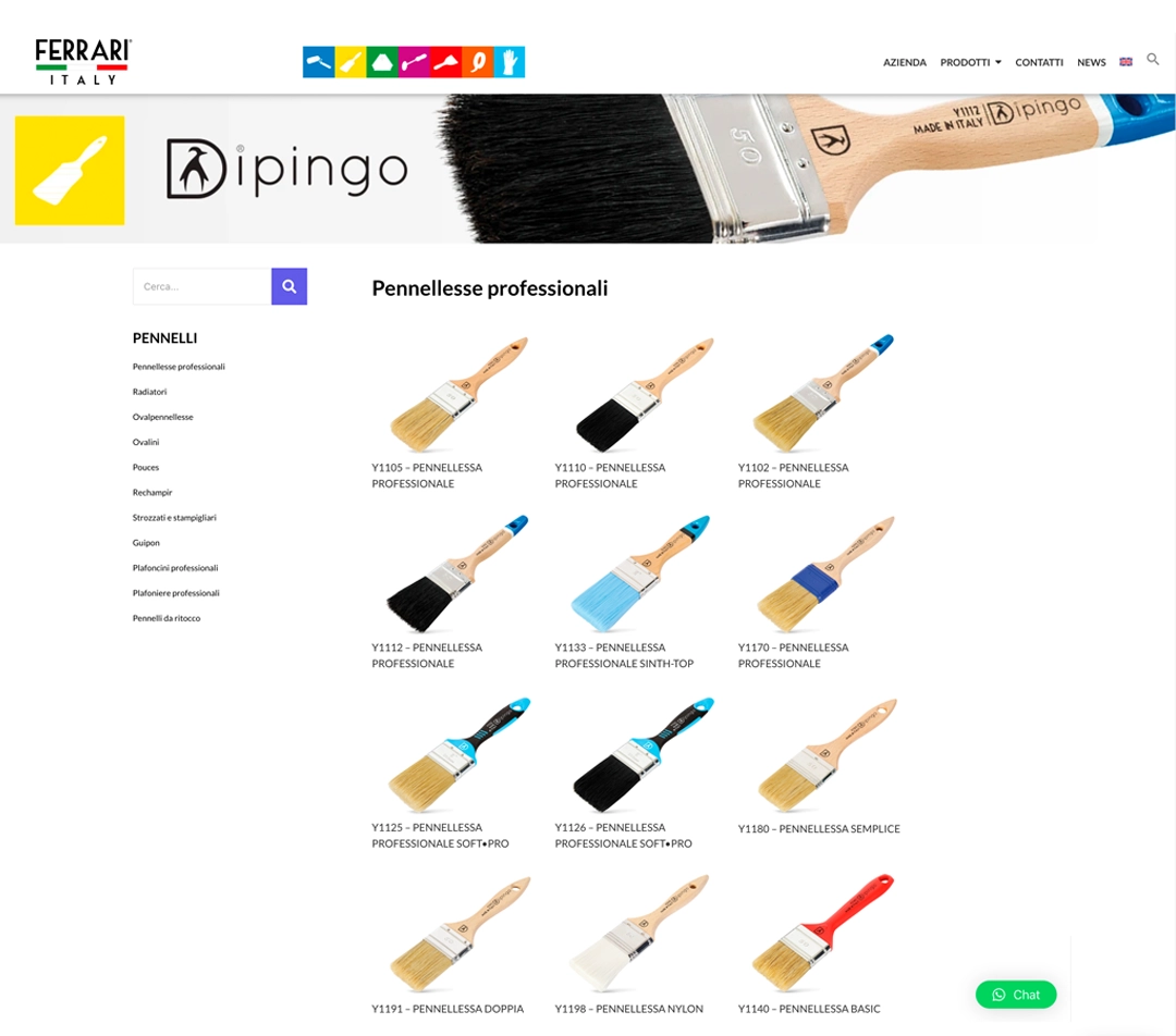 sito FERRARI PAGINA PENNELLI sito FERRARI PAGINA PENNELLI